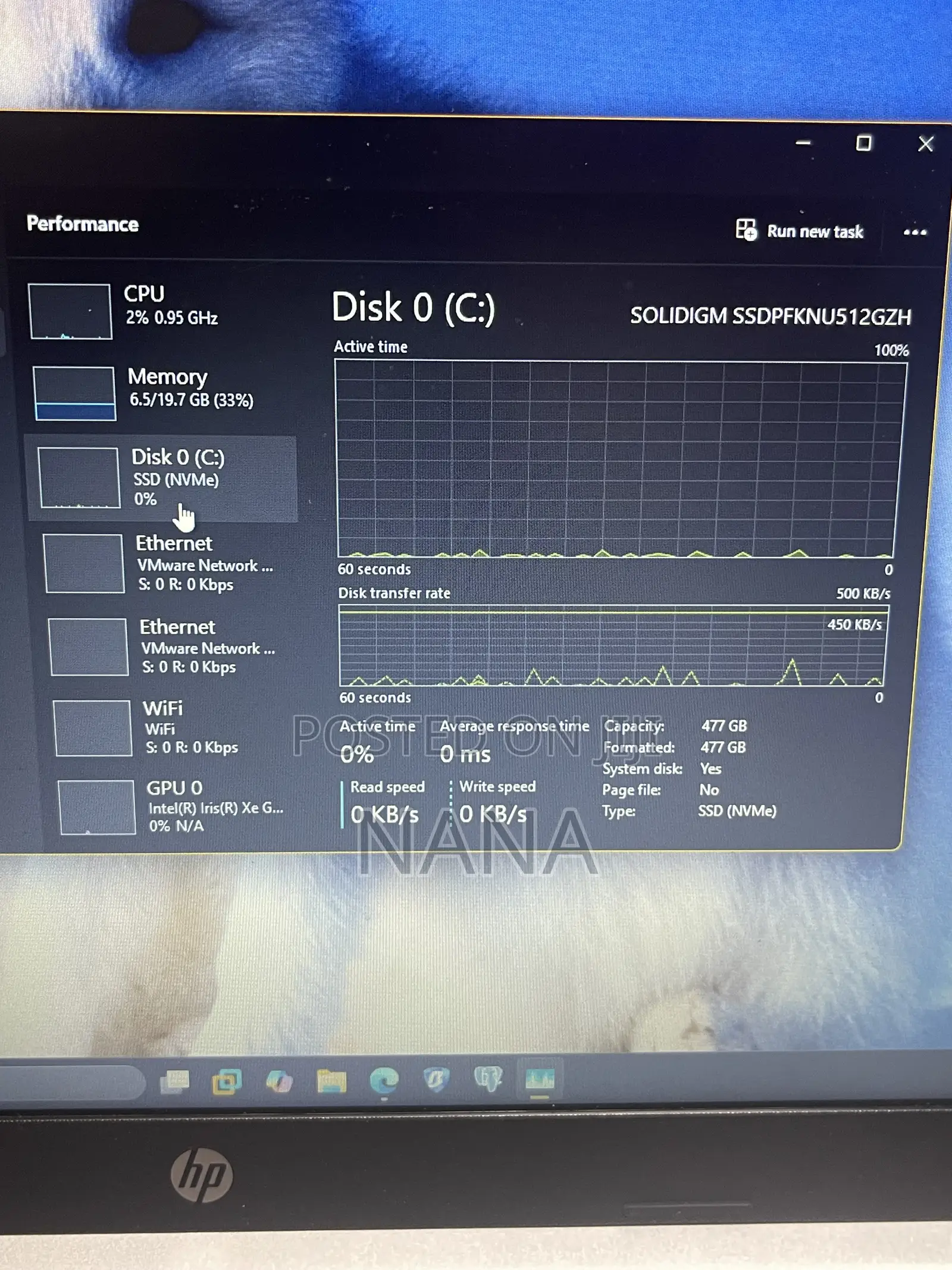 Laptop HP 15s 20GB Intel Core i7 SSD 512GB