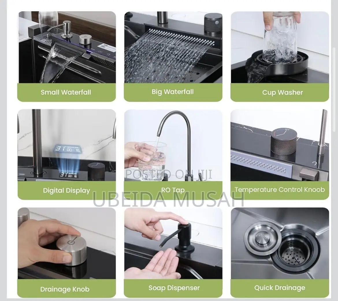 Multifunctional Smart Digital Kitchen Sink