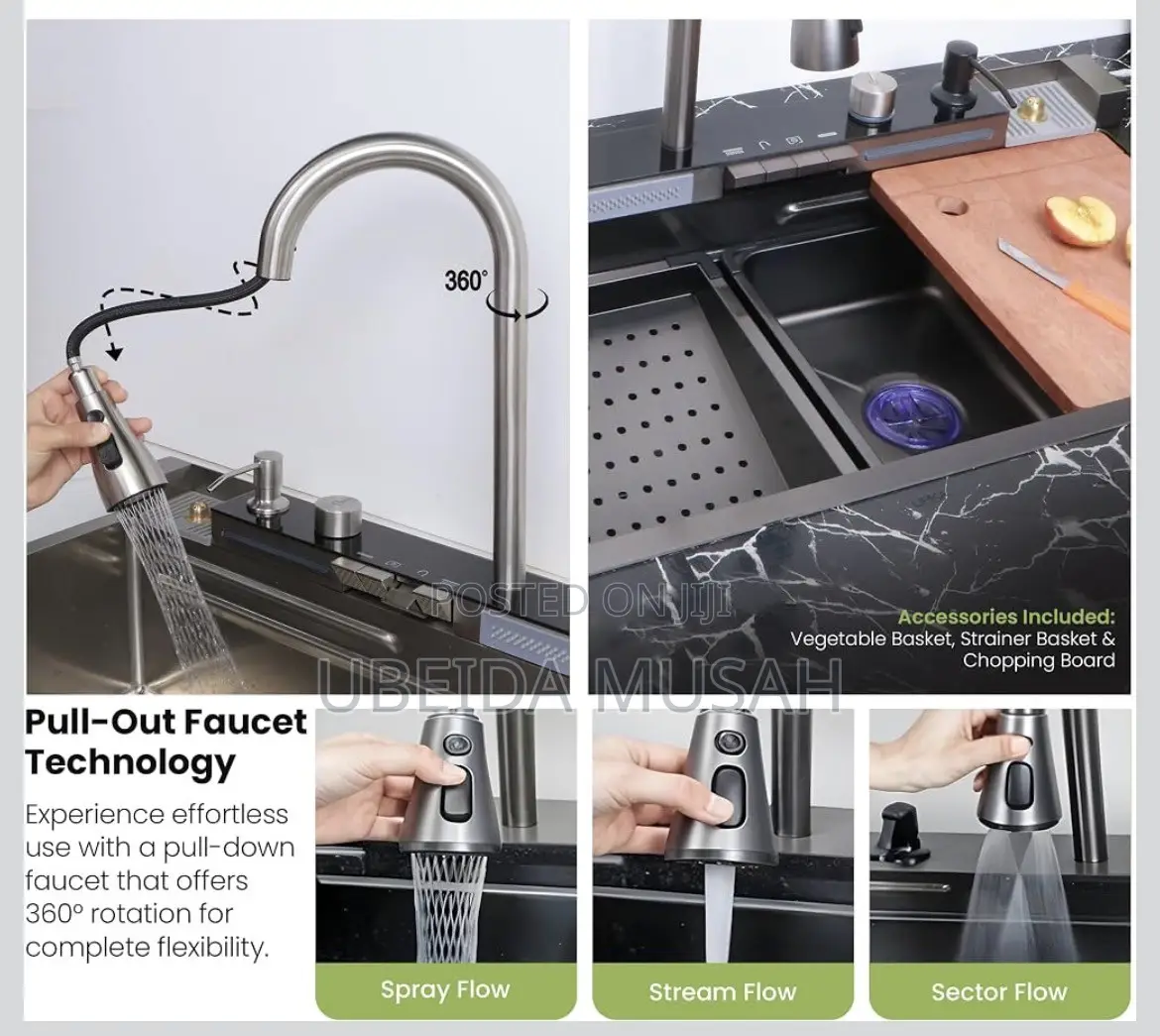 Multifunctional Smart Digital Kitchen Sink