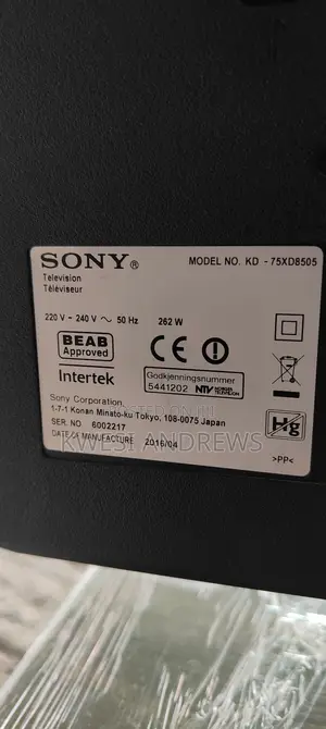 Sony 75 Inches Android 4k