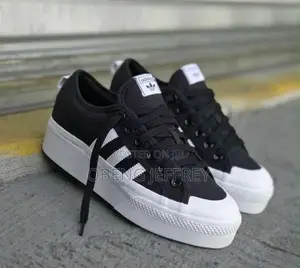 Original Adidas Nizza Platform Core Black/White