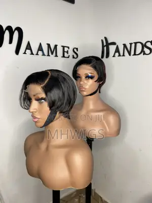 Simple Flat Pixiecut Wig