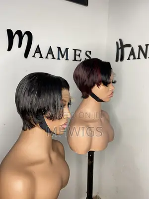 Simple Flat Pixiecut Wig