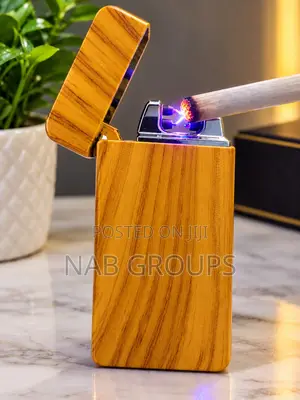Premium Wood-Grain Electric Plasma Lighter