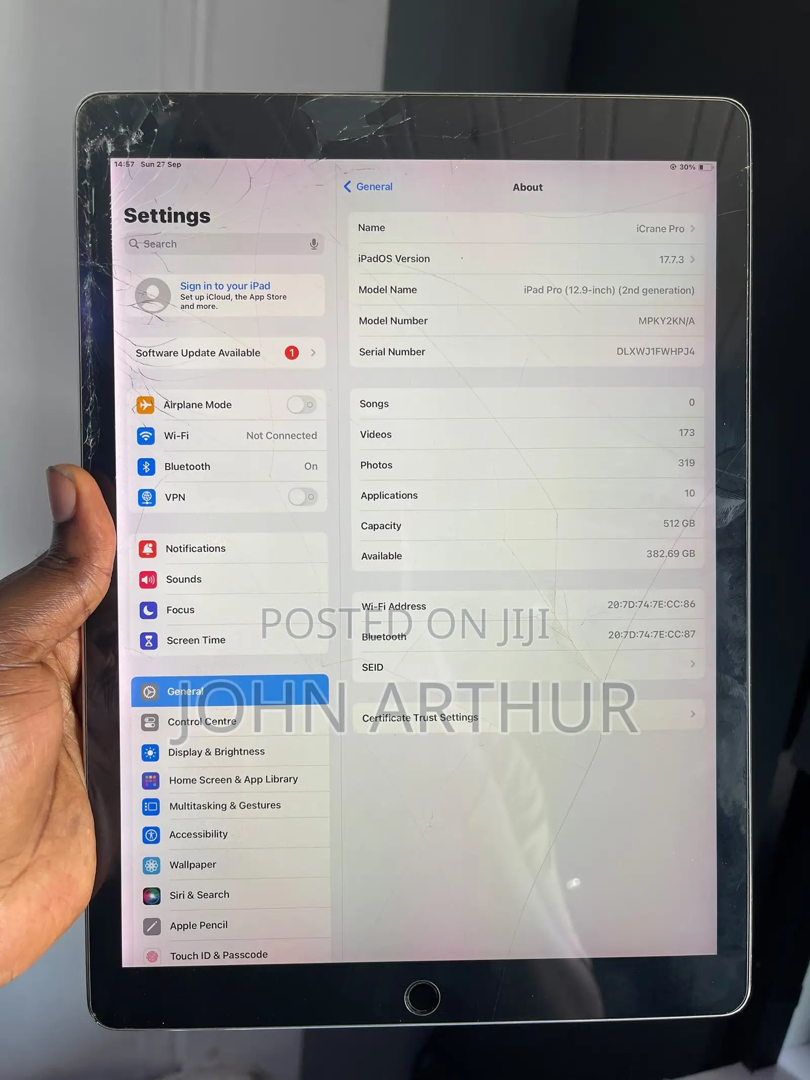 Apple iPad Pro 12.9 (2018) 512 GB White