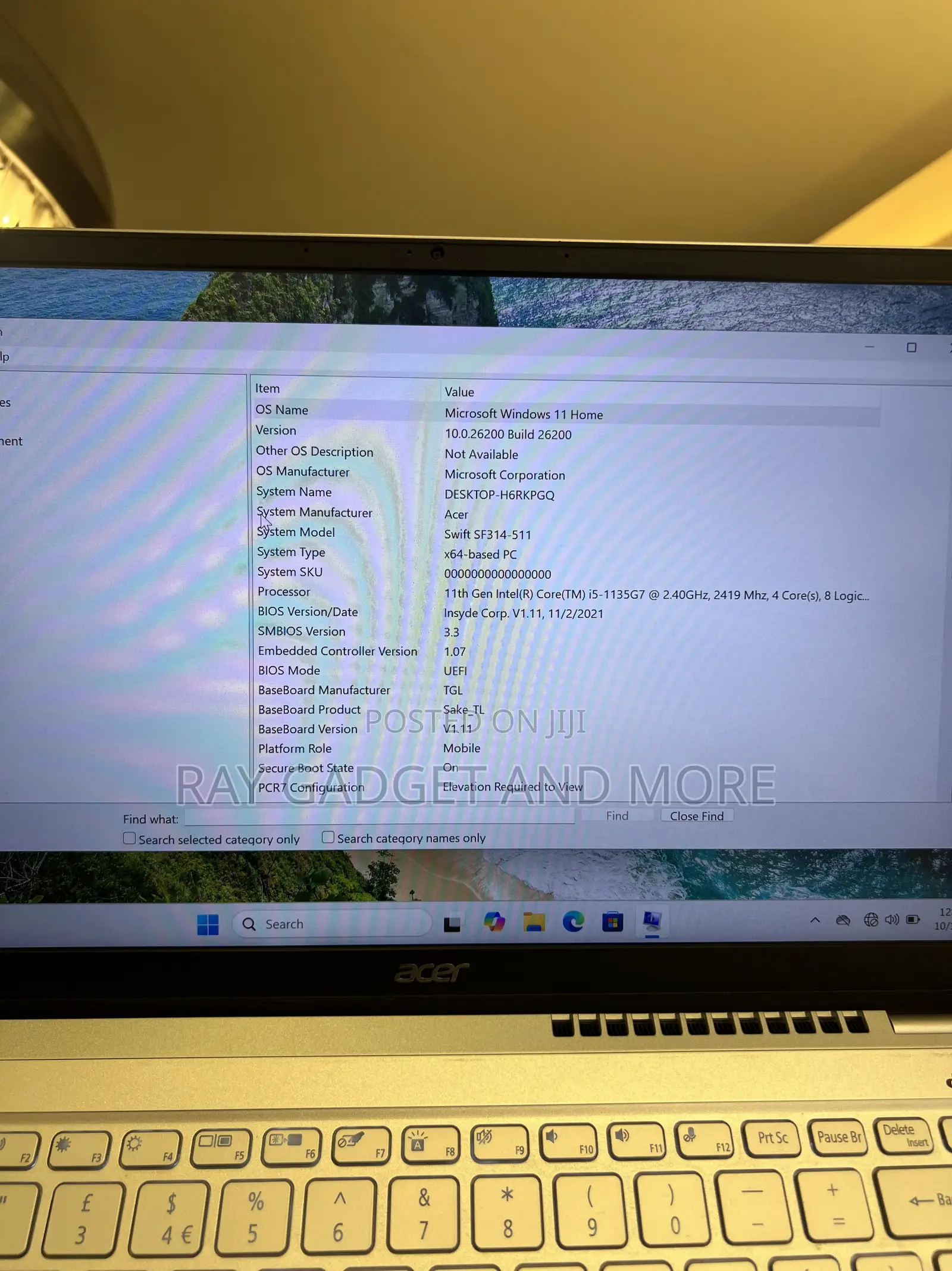 Laptop Acer Swift 16GB Intel Core i5 SSD 256GB