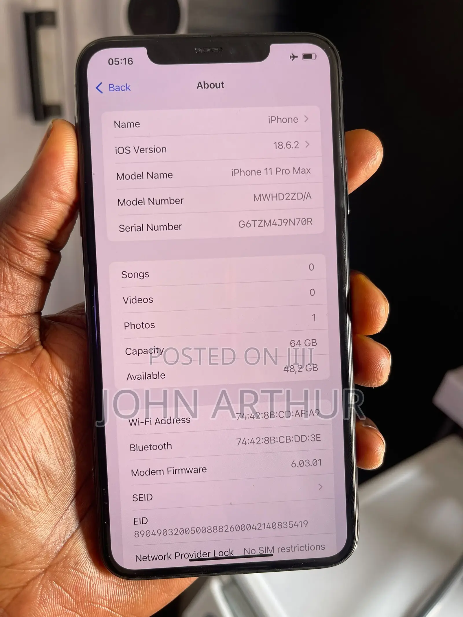 Apple iPhone 11 Pro Max 64 GB Black