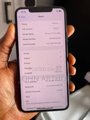 Apple iPhone 11 Pro Max 64 GB Black