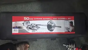 50kg Chrome Barbell and Dumbbell