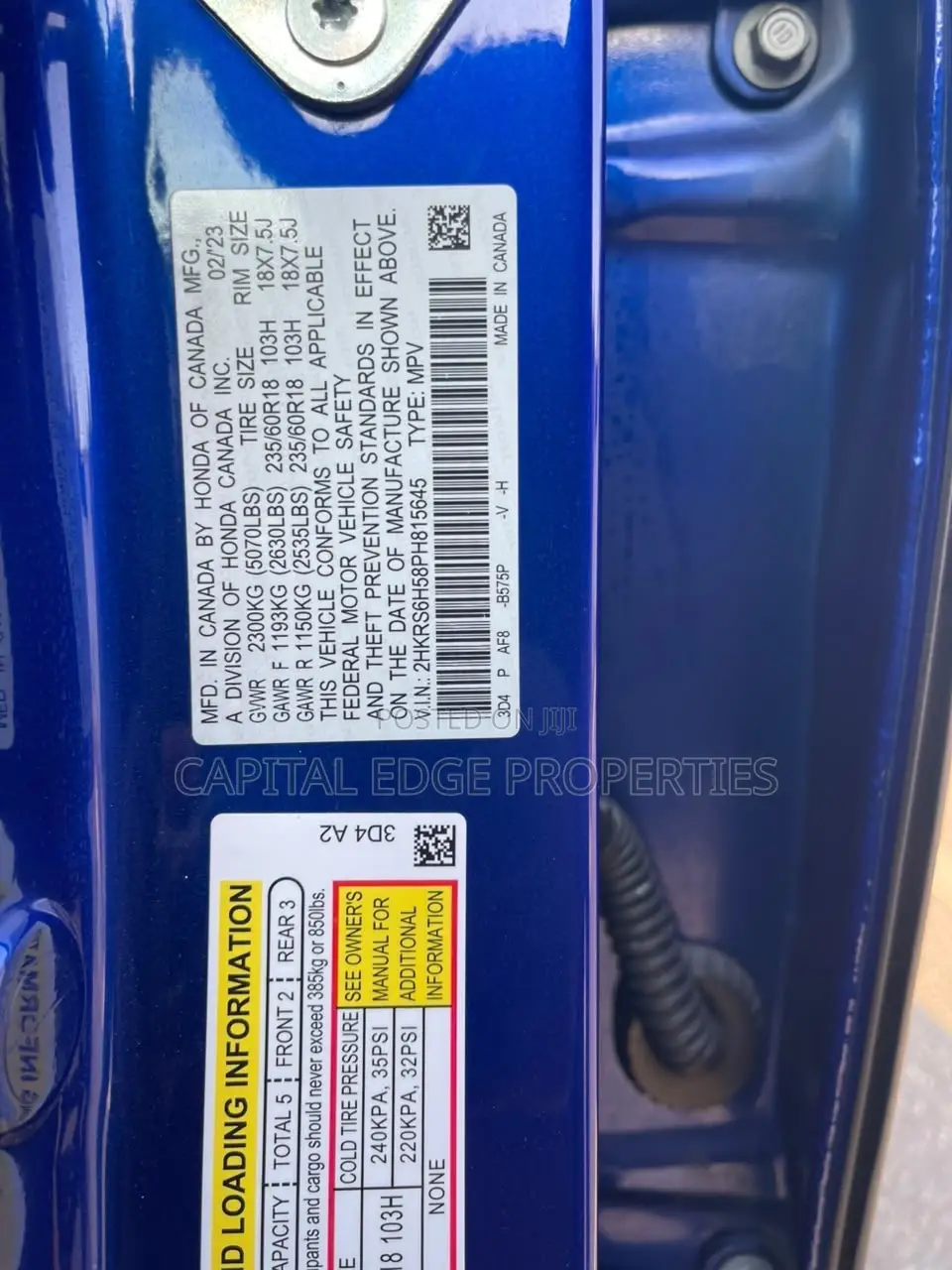 Honda CR-V Hybrid 2023 Blue
