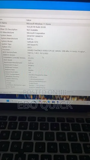 Laptop Dell Latitude 5410 8GB Intel Core i5 SSD 256GB