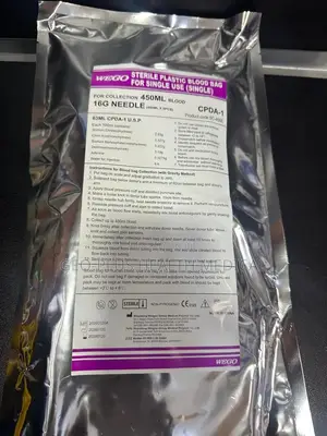 Sterile Plastic Blood Bag (Single)