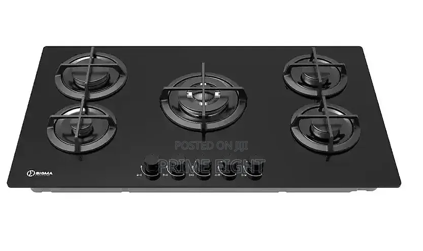 Sigma 5 Burner 90cm Built-in Gas Hob Glass Mirror (Sbi-Ghob-M90gq503)