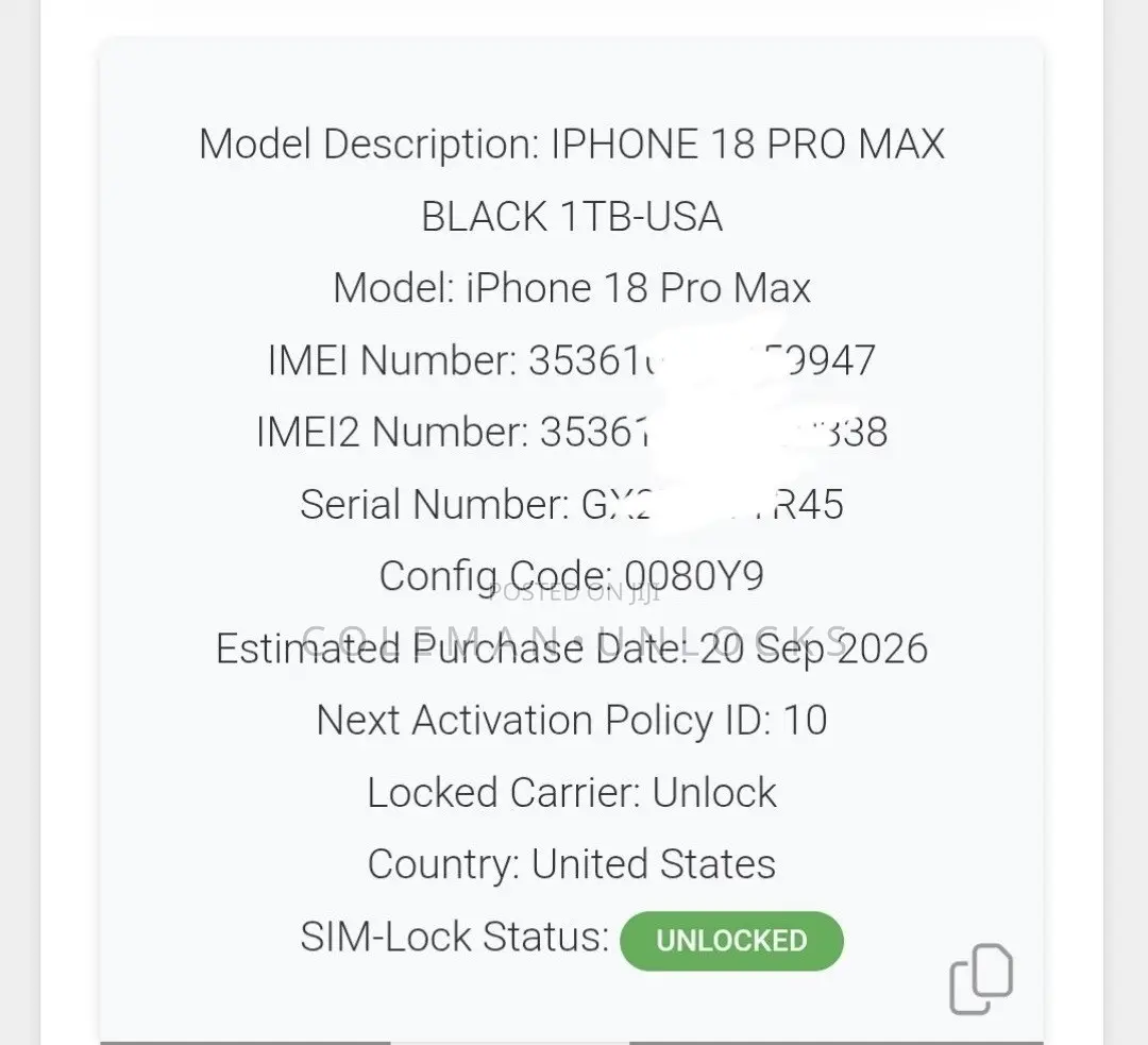T-Mobile/Sprint Permanent Unlock Service