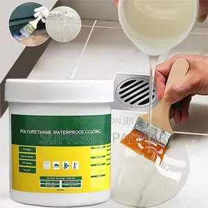 5kg Clear PU Waterproof Sealant - Protective Coating for Roofs & Concr
