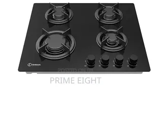 Sigma 4 Burner 60cm Built-in Gas Hob With Glass Mirror Finish (Black)
