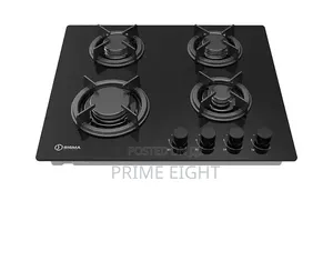 Sigma 4 Burner 60cm Built-in Gas Hob With Glass Mirror Finish (Black)