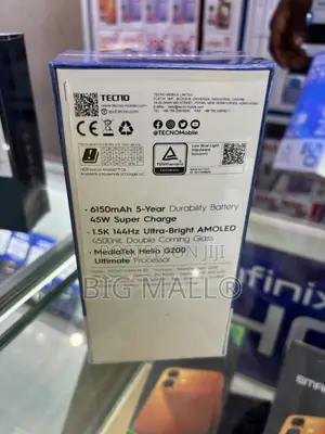 New Tecno Camon 50 256 GB Black