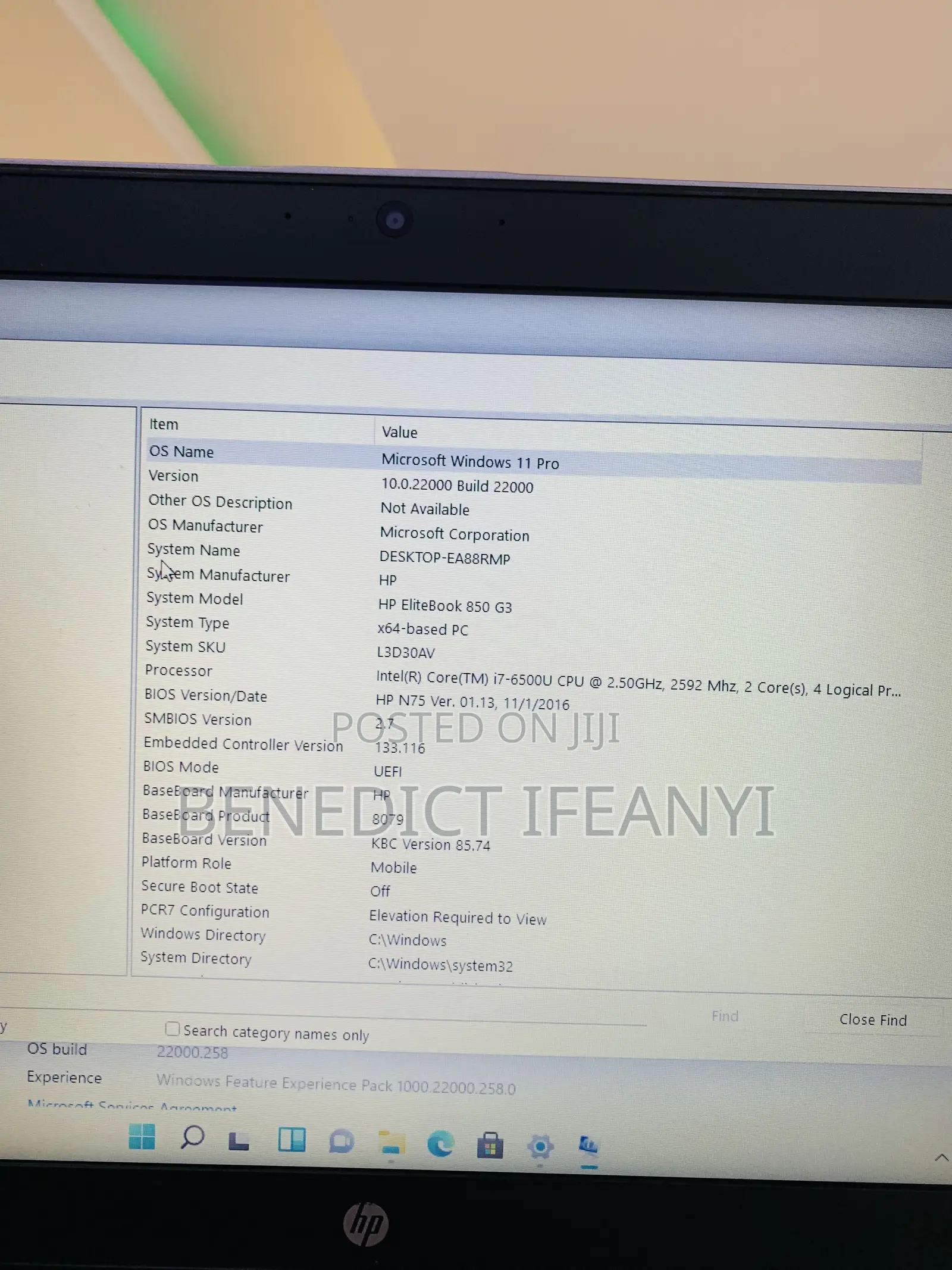 Laptop HP EliteBook 850 G3 8GB Intel Core i7 HDD+SSD 640GB