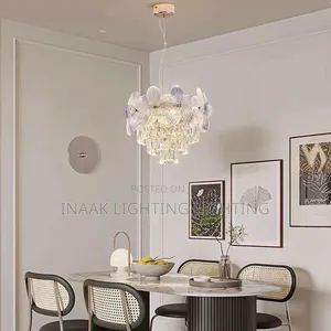 Luxury Flower Petal Crystal Chandelier