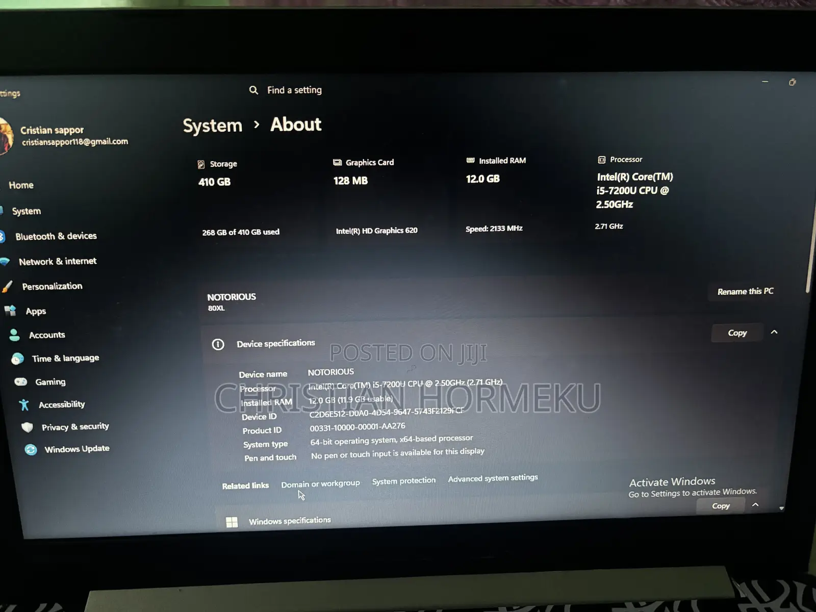 Laptop Lenovo IdeaPad 320 12GB Intel Core i5 HDD+SSD 350GB