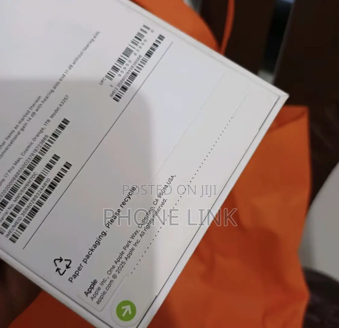 New Apple iPhone 17 Pro Max 1 TB Orange
