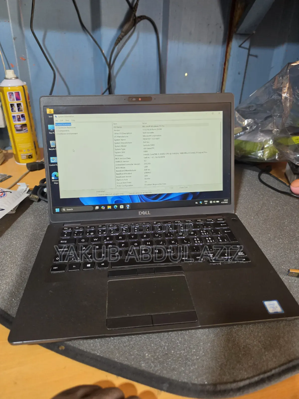Laptop Dell Latitude 5400 8GB Intel Core i5 SSD 256GB