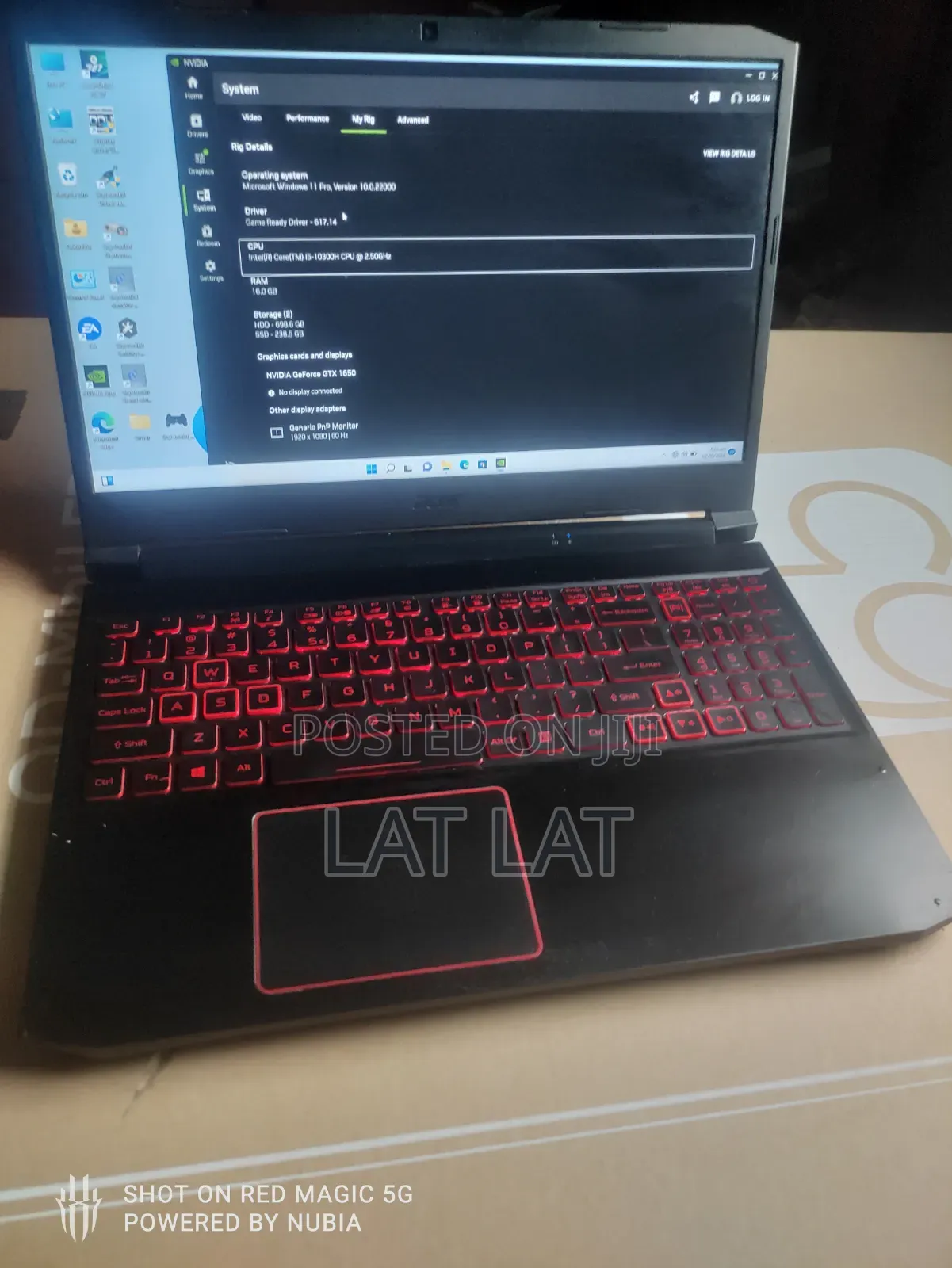 Laptop Acer Nitro 5 16GB Intel Core i5 HDD+SSD 1T
