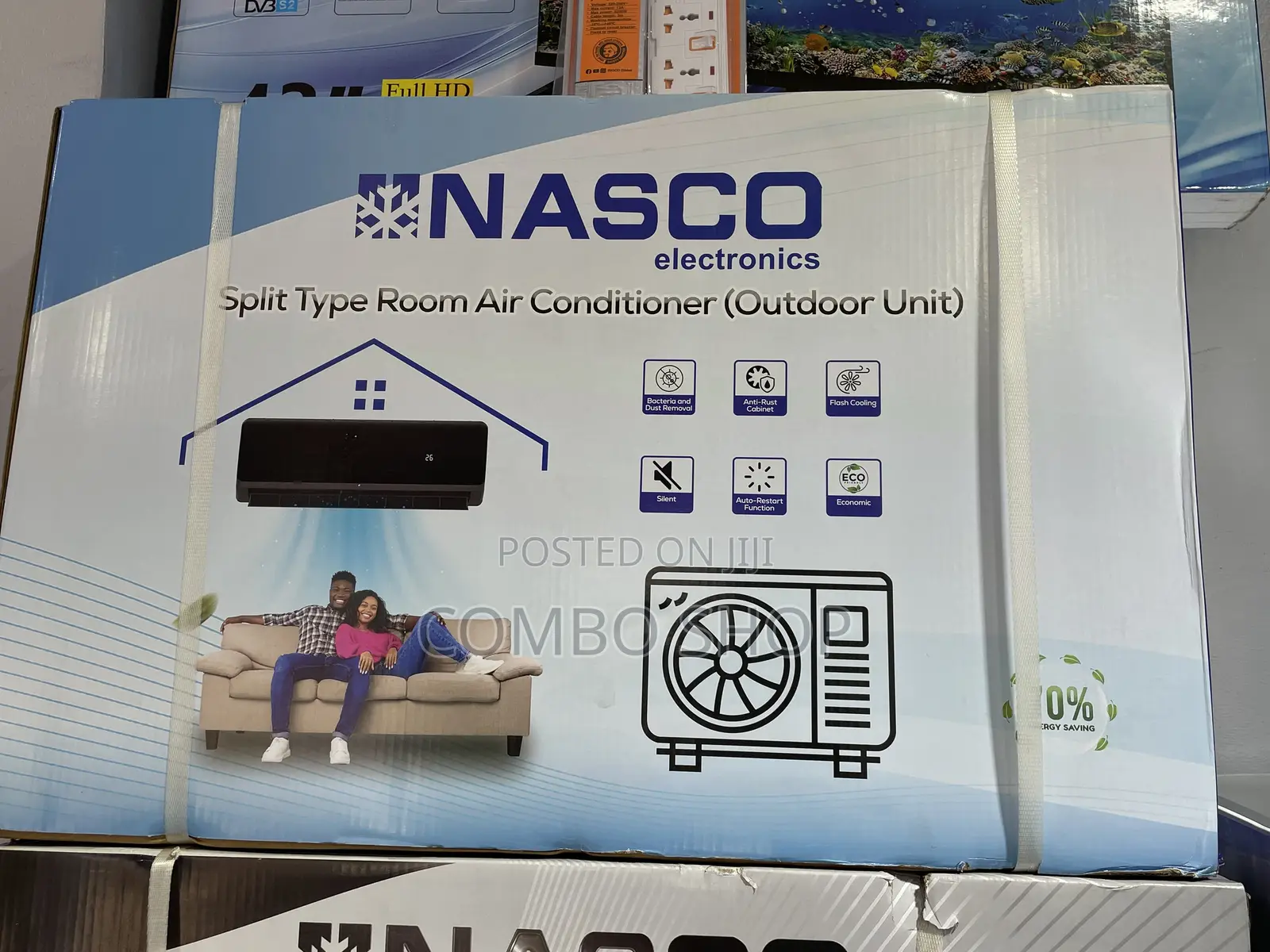 Nasco Split Air Conditioner 1.5hp (Black)