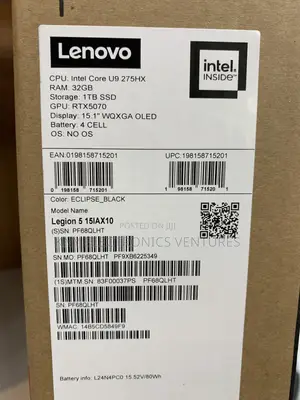 New Laptop Lenovo Legion 5 32GB Intel Core Ultra 9 SSD 1T