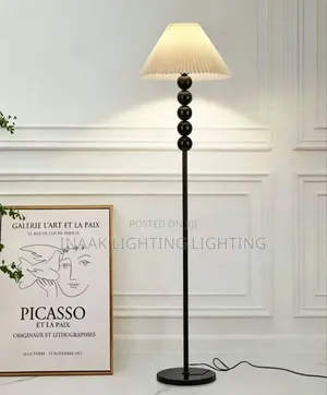 Modern Black Beaded Floor Lamp TF80