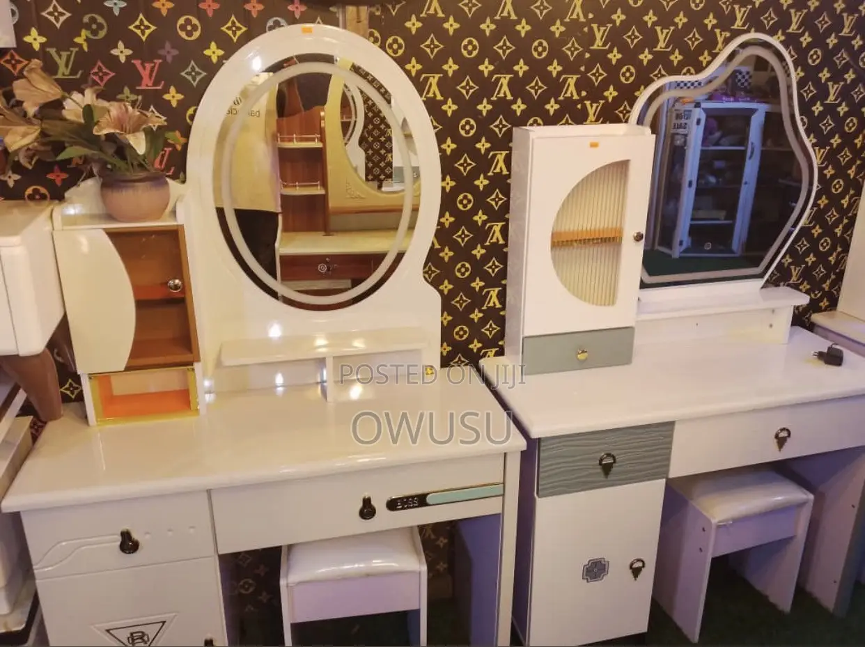 Vanity Dressing Table With LED Mirror - Brand New White 4 Drawers
