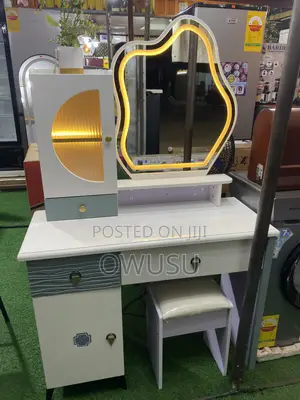 Vanity Dressing Table With LED Mirror - Brand New White 4 Drawers
