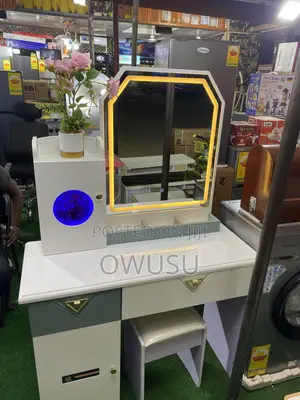 Vanity Dressing Table With LED Mirror - Brand New White 4 Drawers