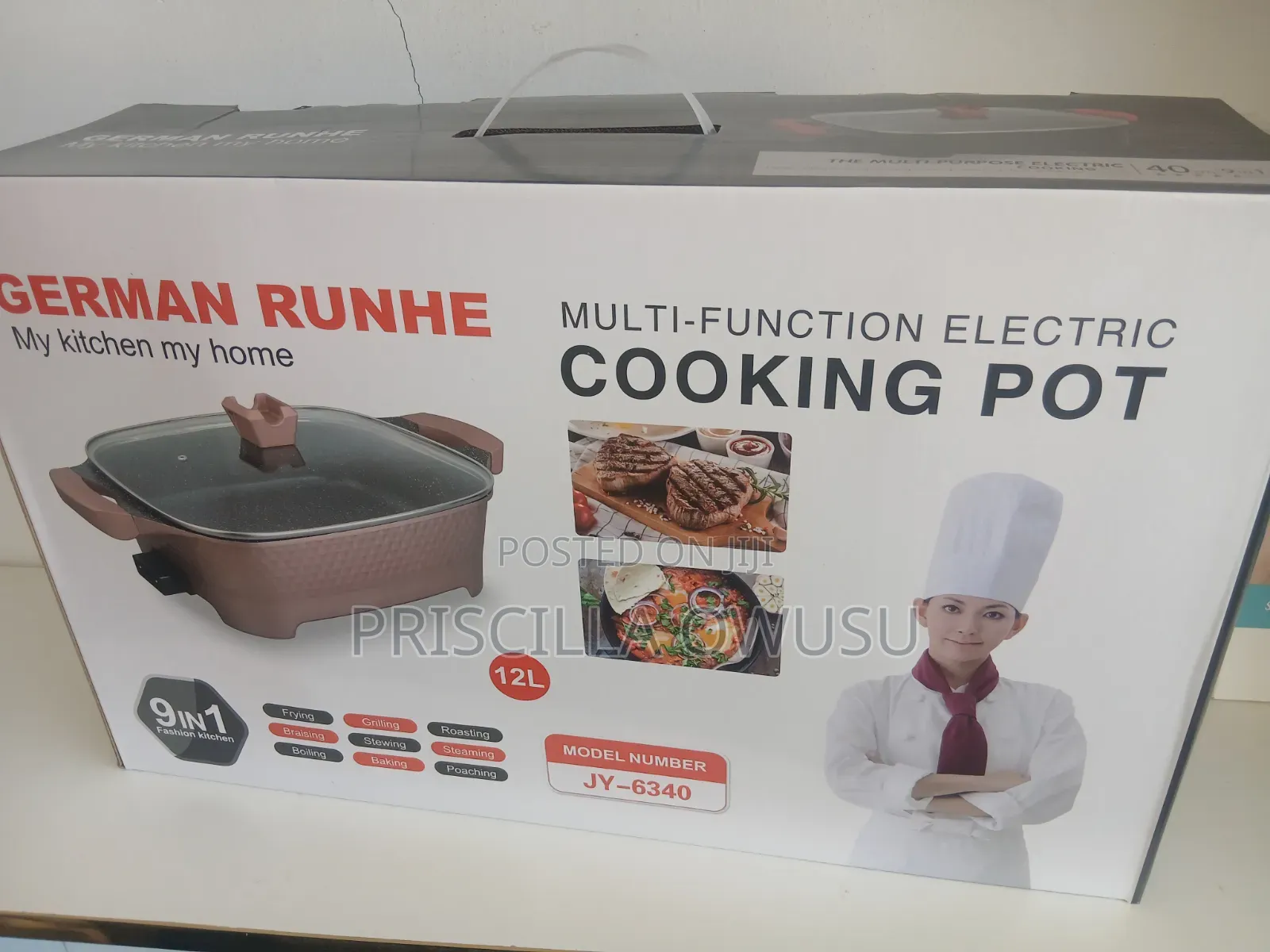 12L Multipurpose Electric Cooking Pot