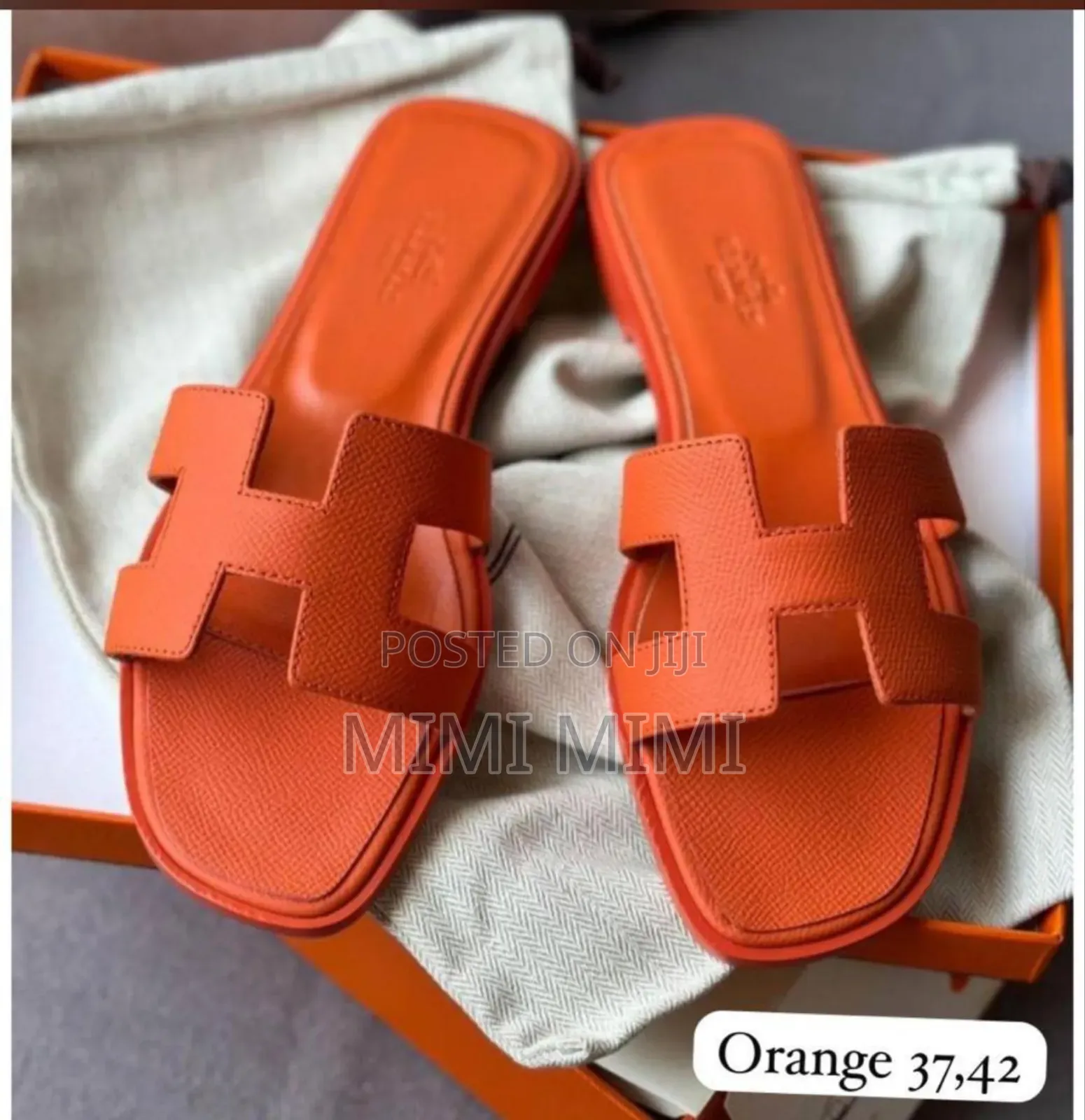 Hermes Slippers Comes in a Box