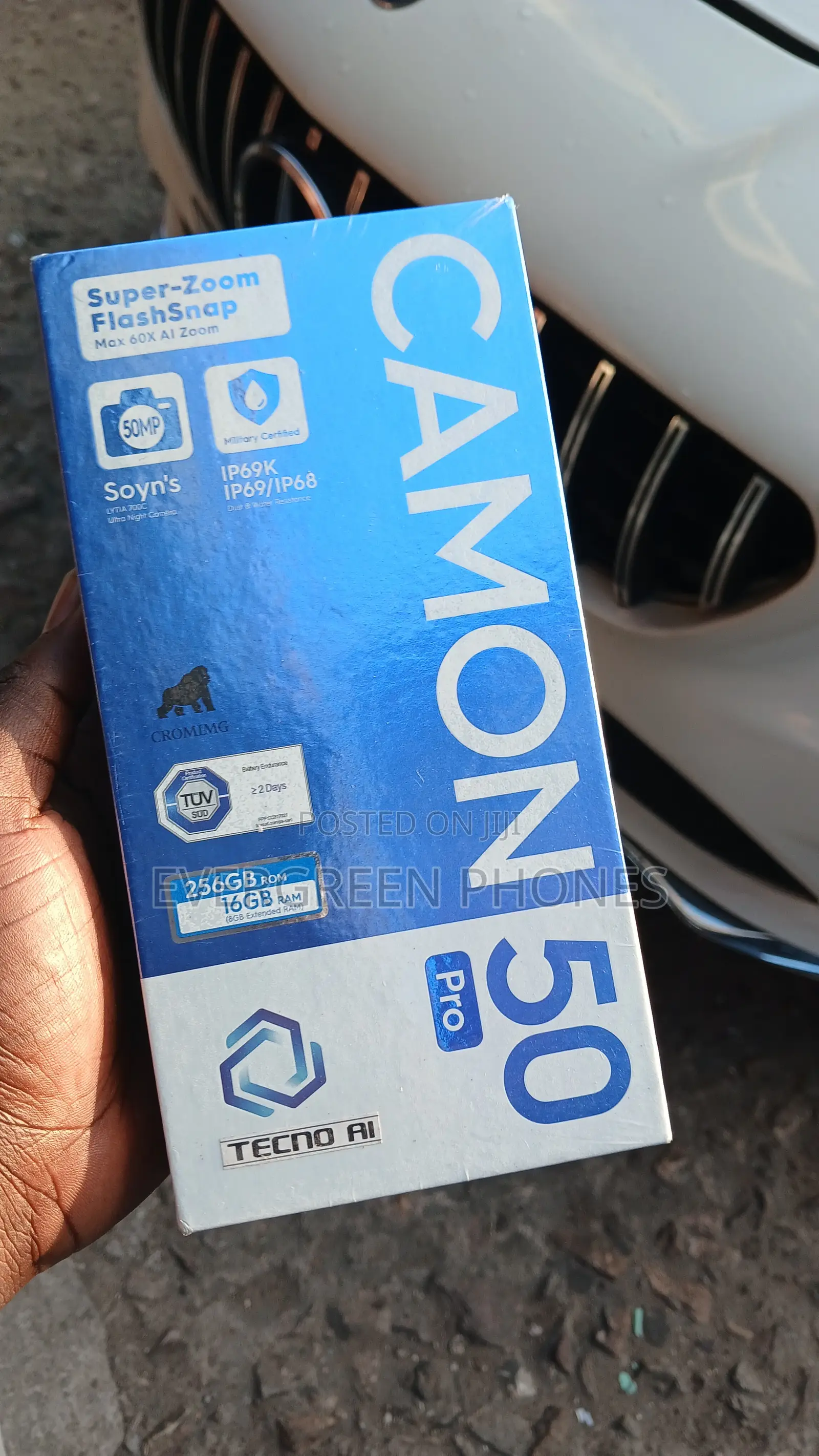New Tecno Camon 50 Pro 256 GB Black