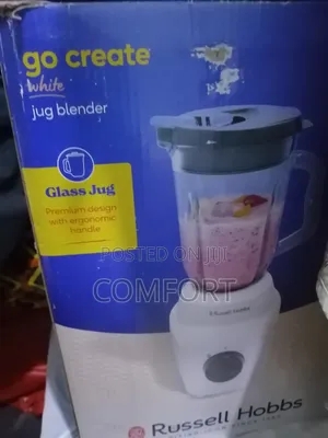 Russell Hobbs Go Create White 1.5L Glass Jug Blender