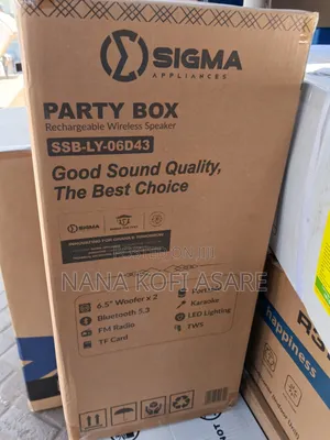 Sigma Party Box Rechargeable Wireless Speaker