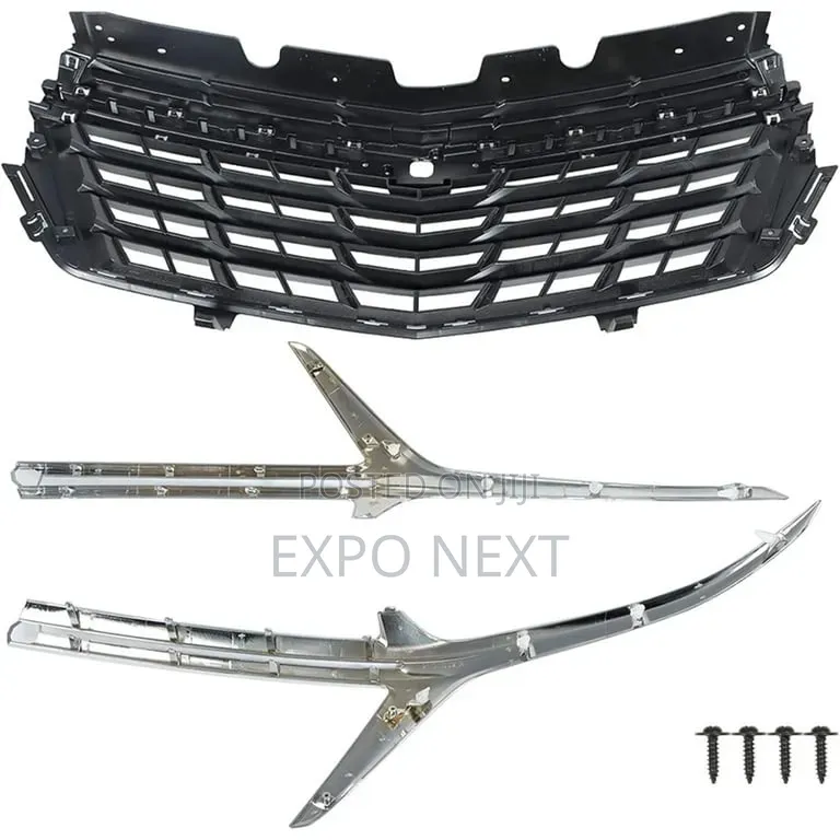 Front Bumper Upper Grille Chrome Trim Fits 2022-2023 Chevrolet Equinox