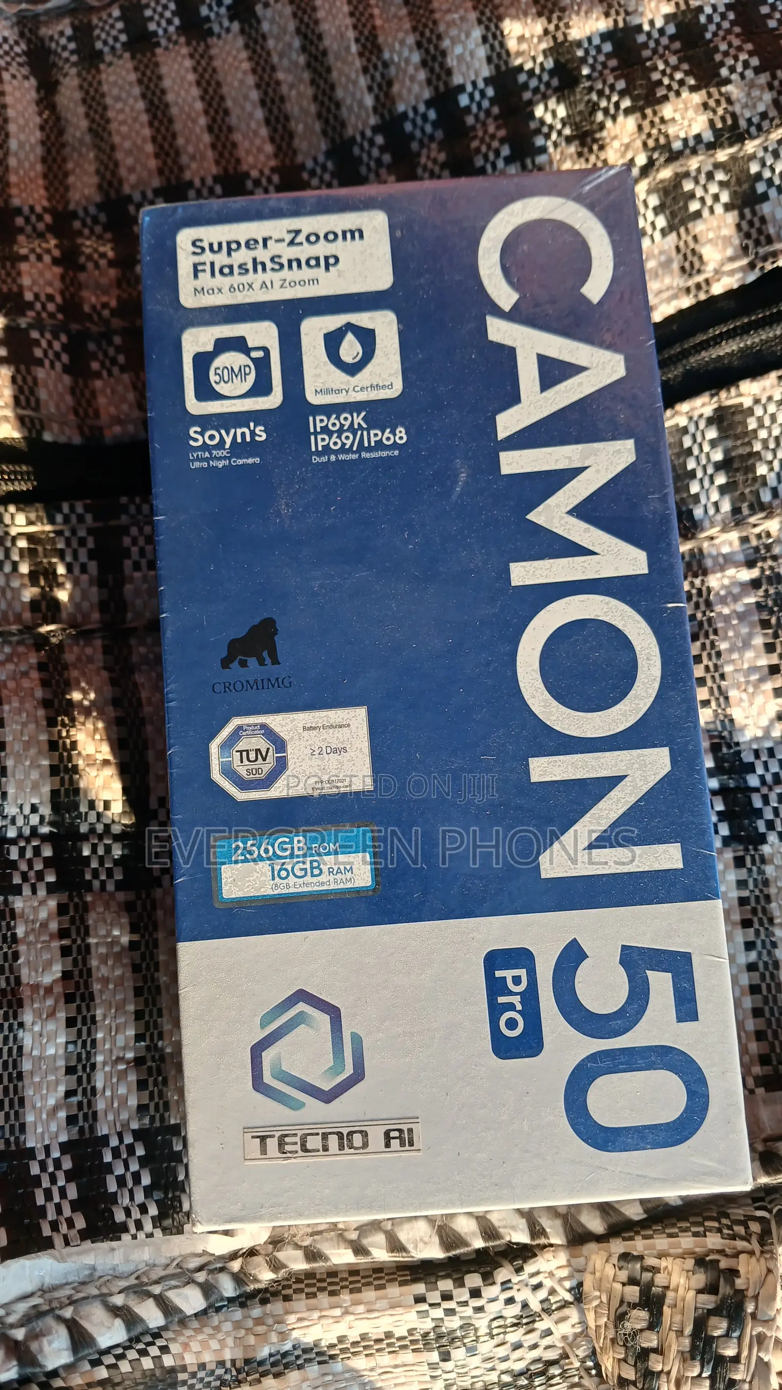 New Tecno Camon 50 Pro 256 GB Graphite