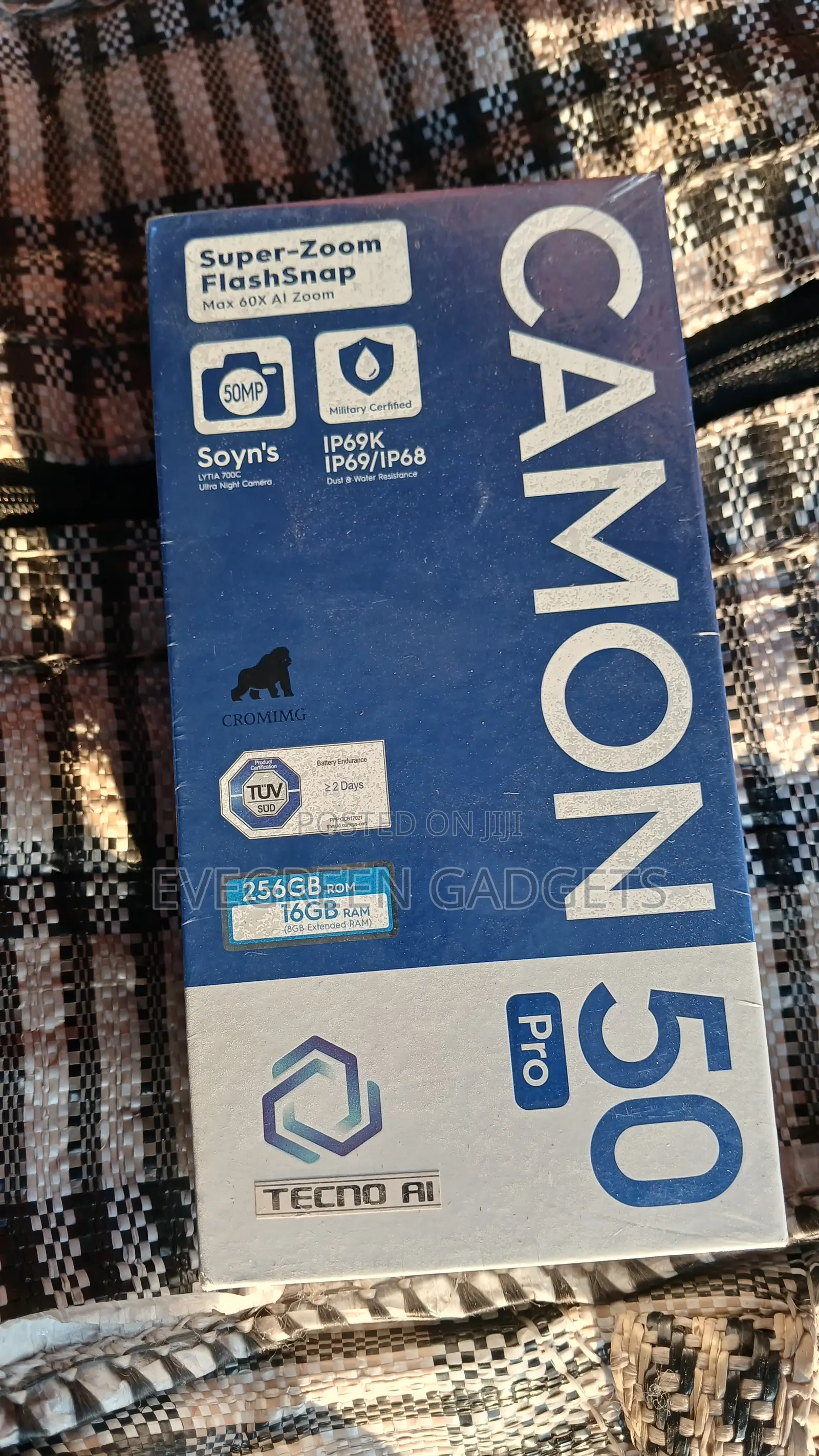 New Tecno Camon 50 Pro 256 GB Graphite