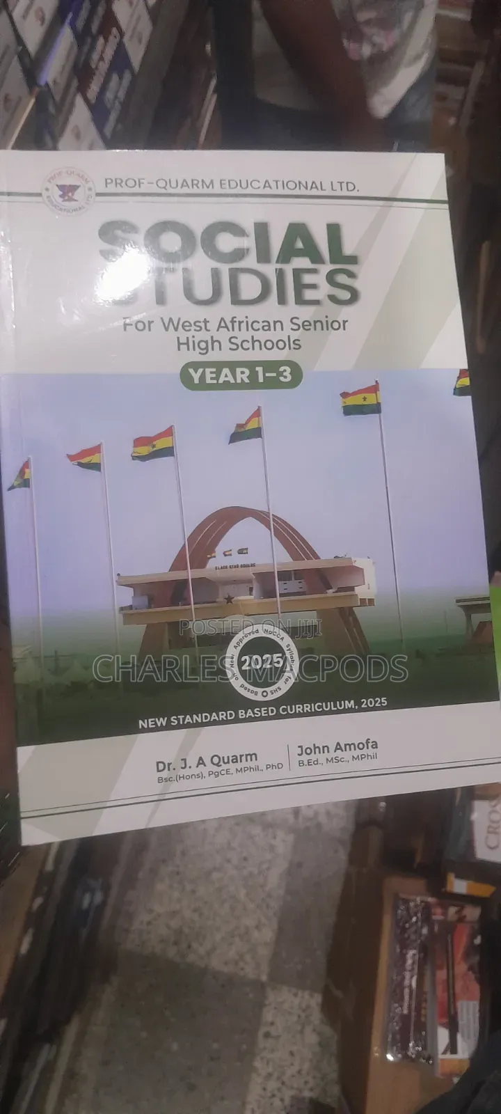 Prof Quarm , Social Studies, English, Science and Maths Textbooks