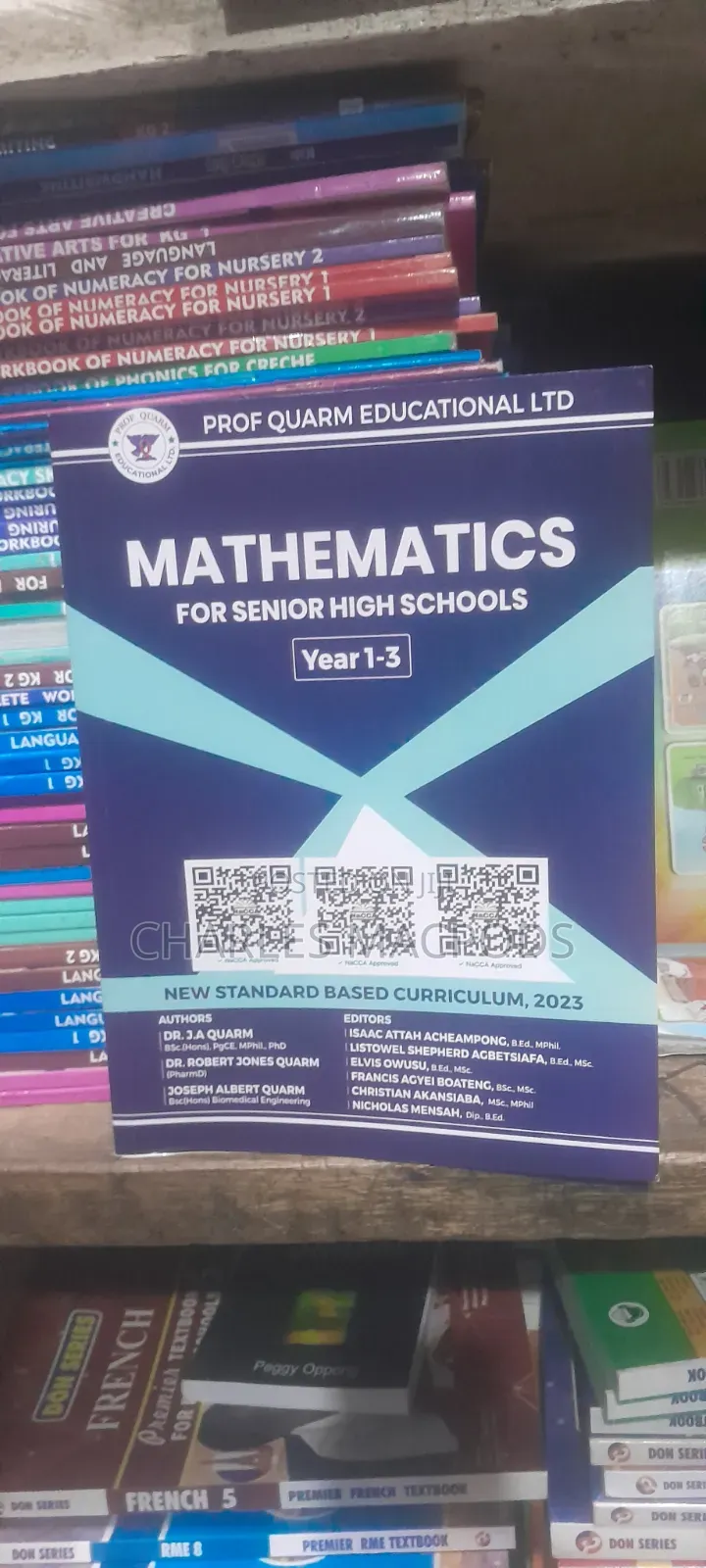 Prof Quarm , Social Studies, English, Science and Maths Textbooks