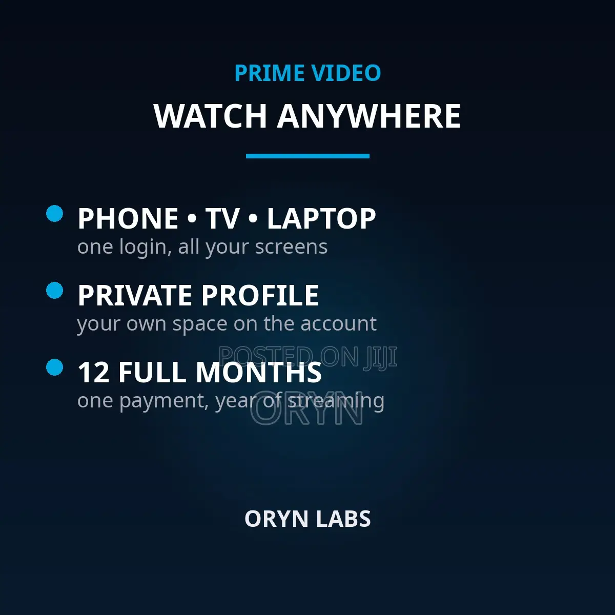 Prime Video 1-Year Premium – Full Access, Fast WhatsApp Delivery