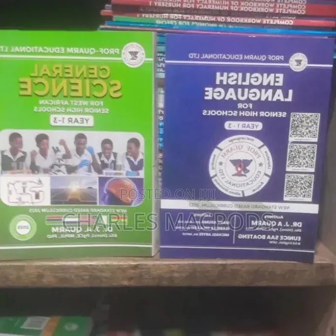 Prof Quarm , Social Studies, English, Science and Maths Textbooks