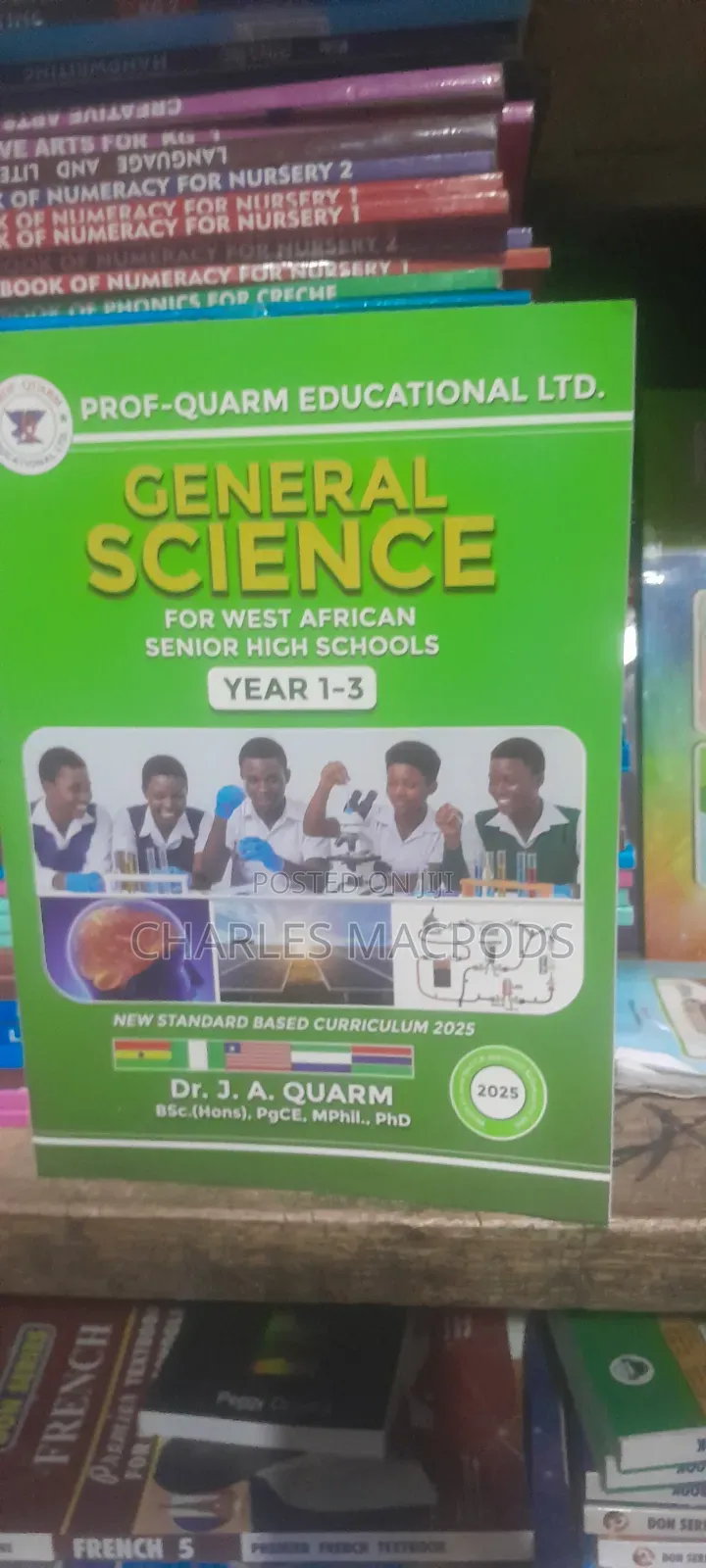 Prof Quarm , Social Studies, English, Science and Maths Textbooks
