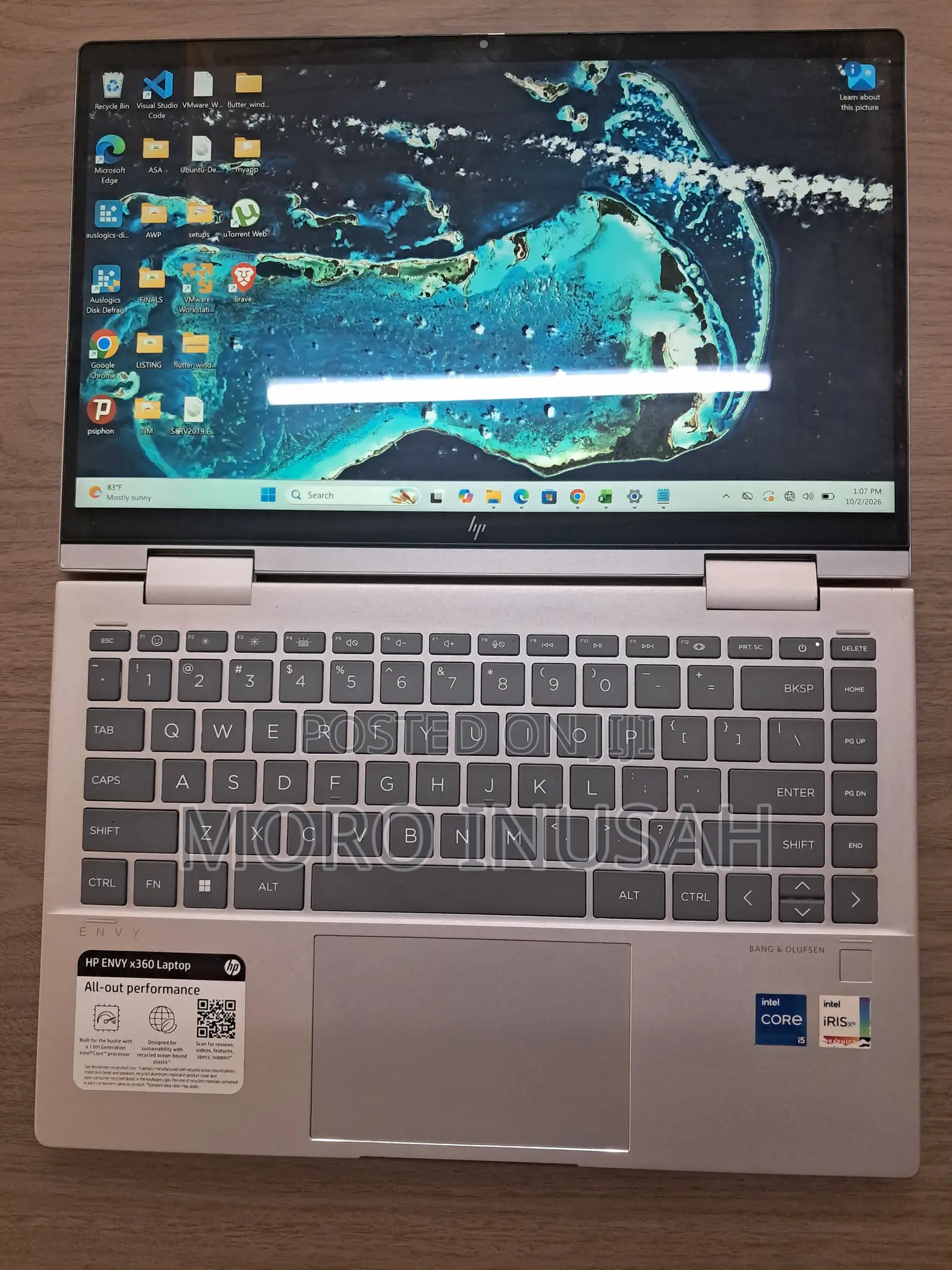Laptop HP Envy x360 8GB Intel Core i5 SSD 500GB