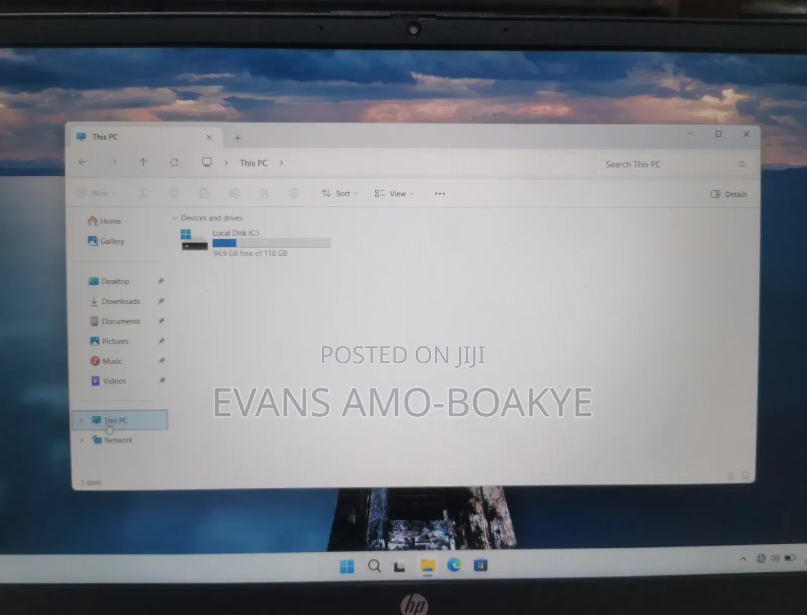 Laptop HP 15 8GB Intel eMMC 128GB