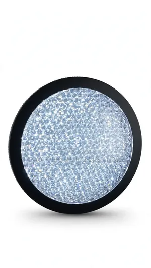 2-in-1 Crystal LED Ceiling Light With Warm Gold Ring